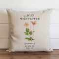 Wild Flower Pillow Cover