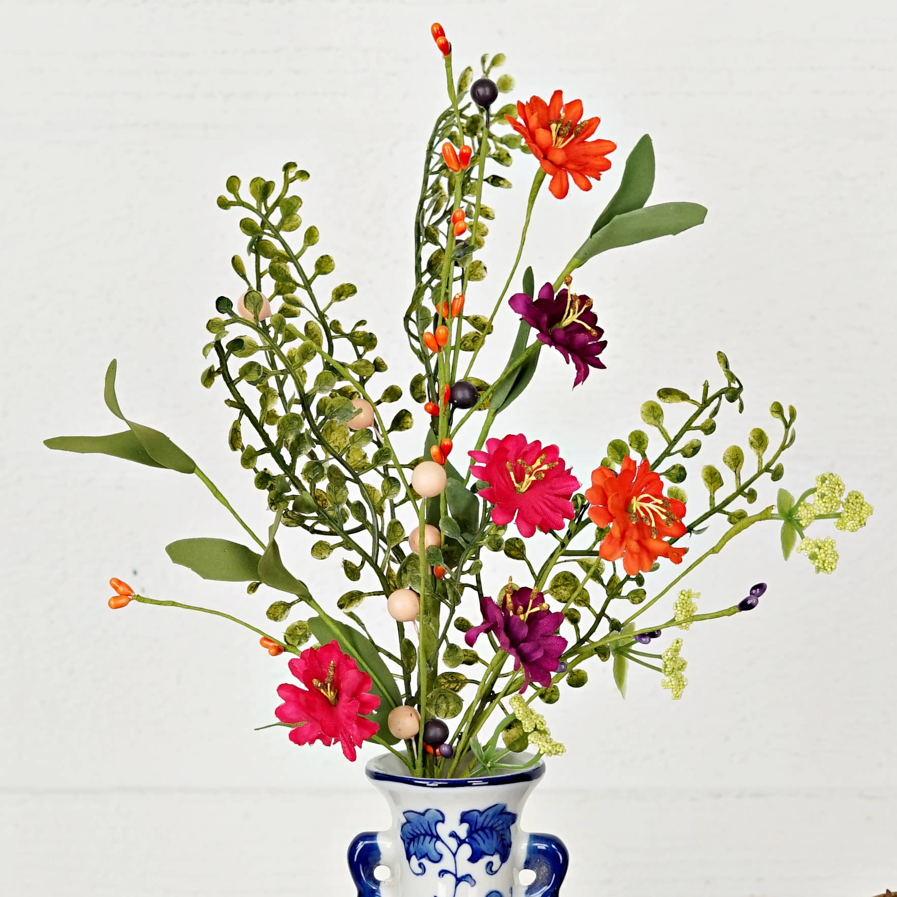Bush-Mix Hibiscus with Boxwood 18"
