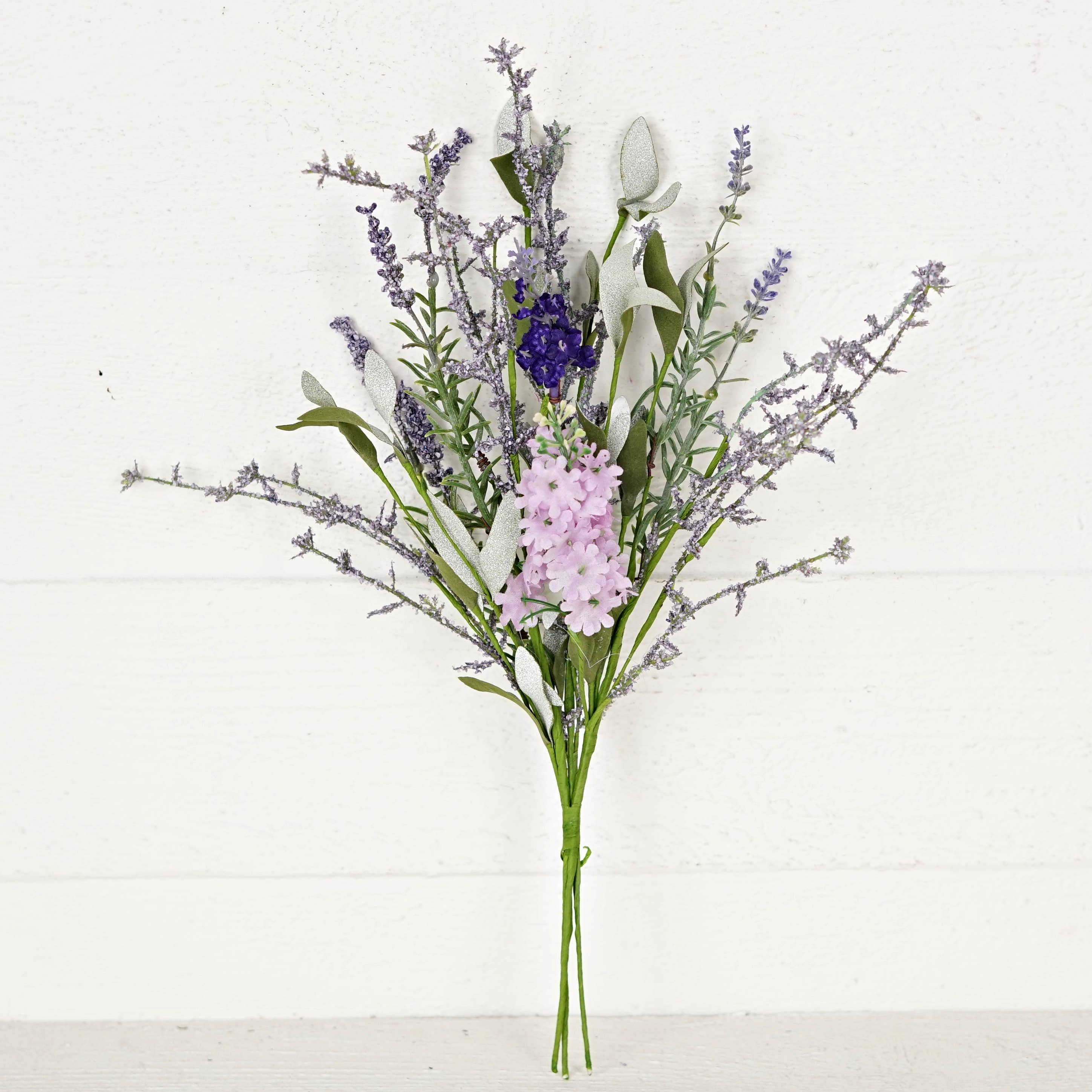 16" Bush-Spring Mix Lavender and Lilac, Spring Floral