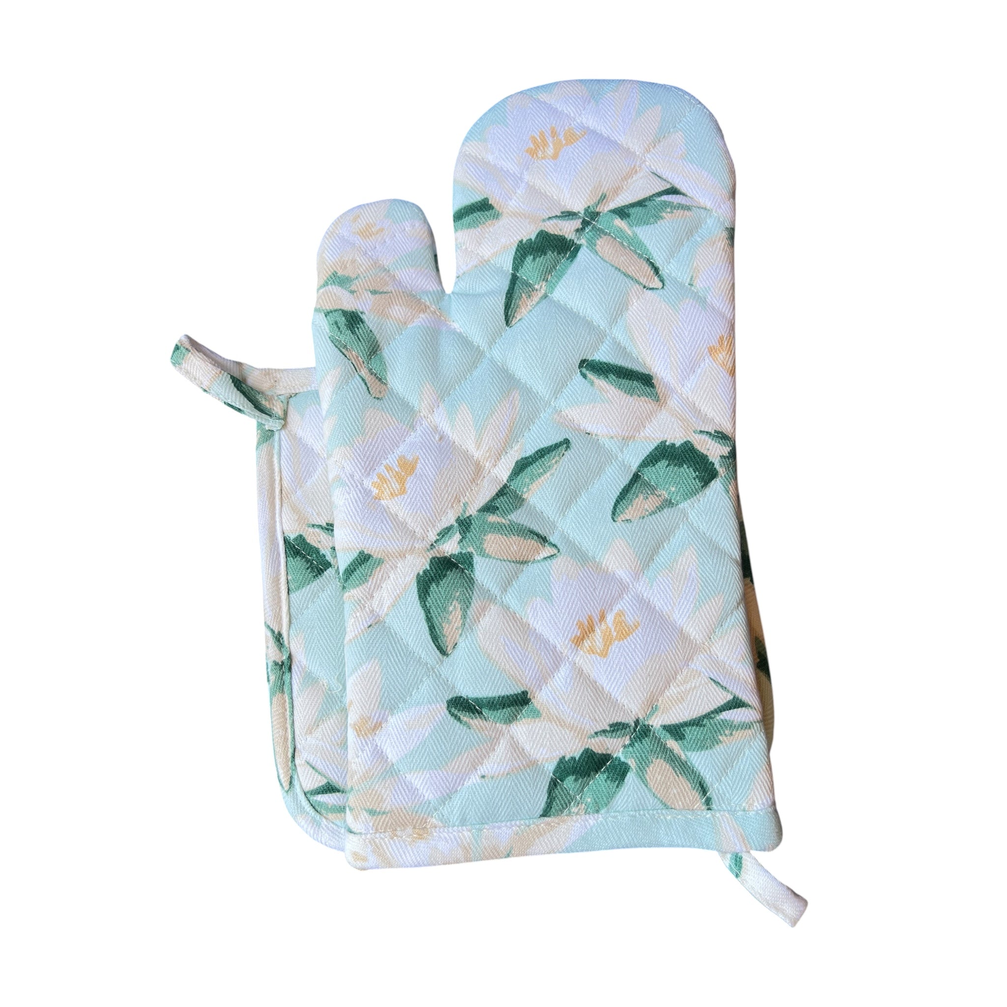 Oven Mitt & Pot Holder Set, Magnolia Mint
