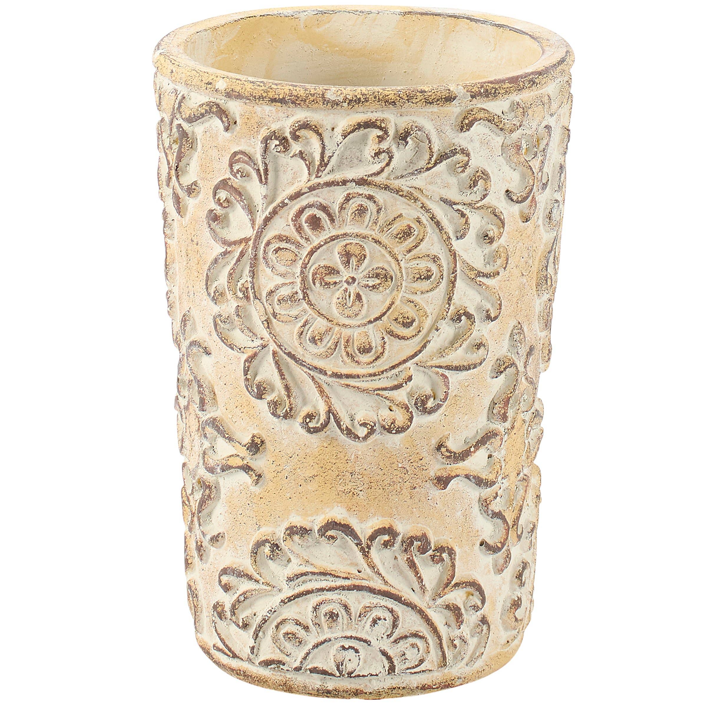 Small Nouveau Floral Planter