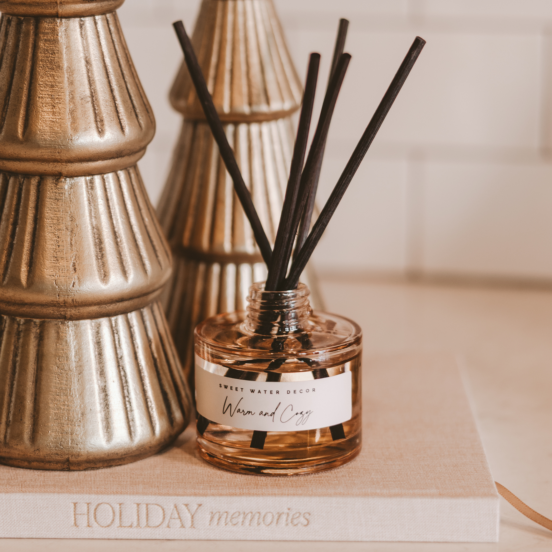 Warm and Cozy Reed Diffuser - Christmas Decor & Gifts