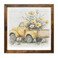 Timberland Frame, Yellow Truck With Flowers