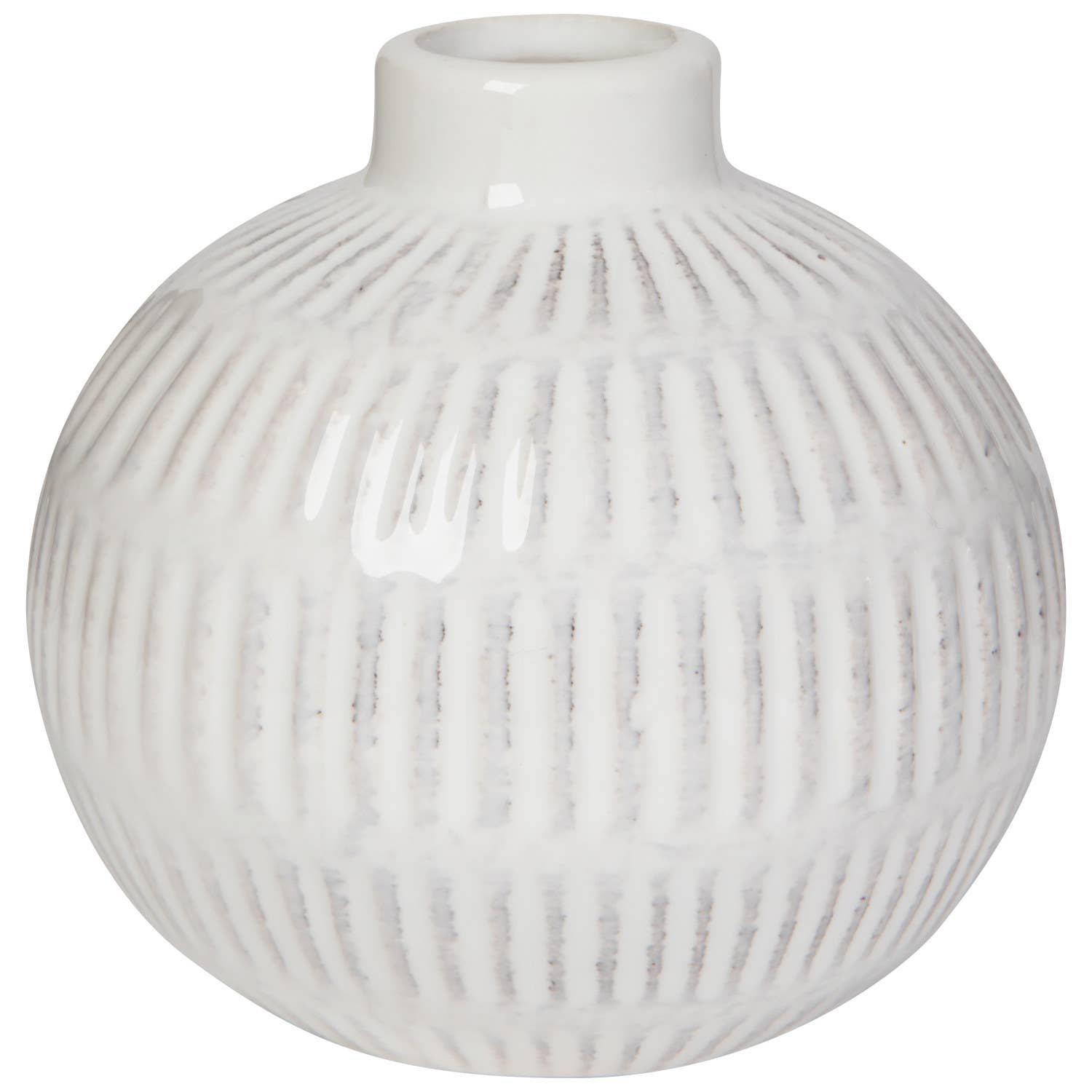 Pearl Ceramic Bud Vase