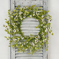 Cream Mountain Daisy Blossoms 20" -Wreath-Spring