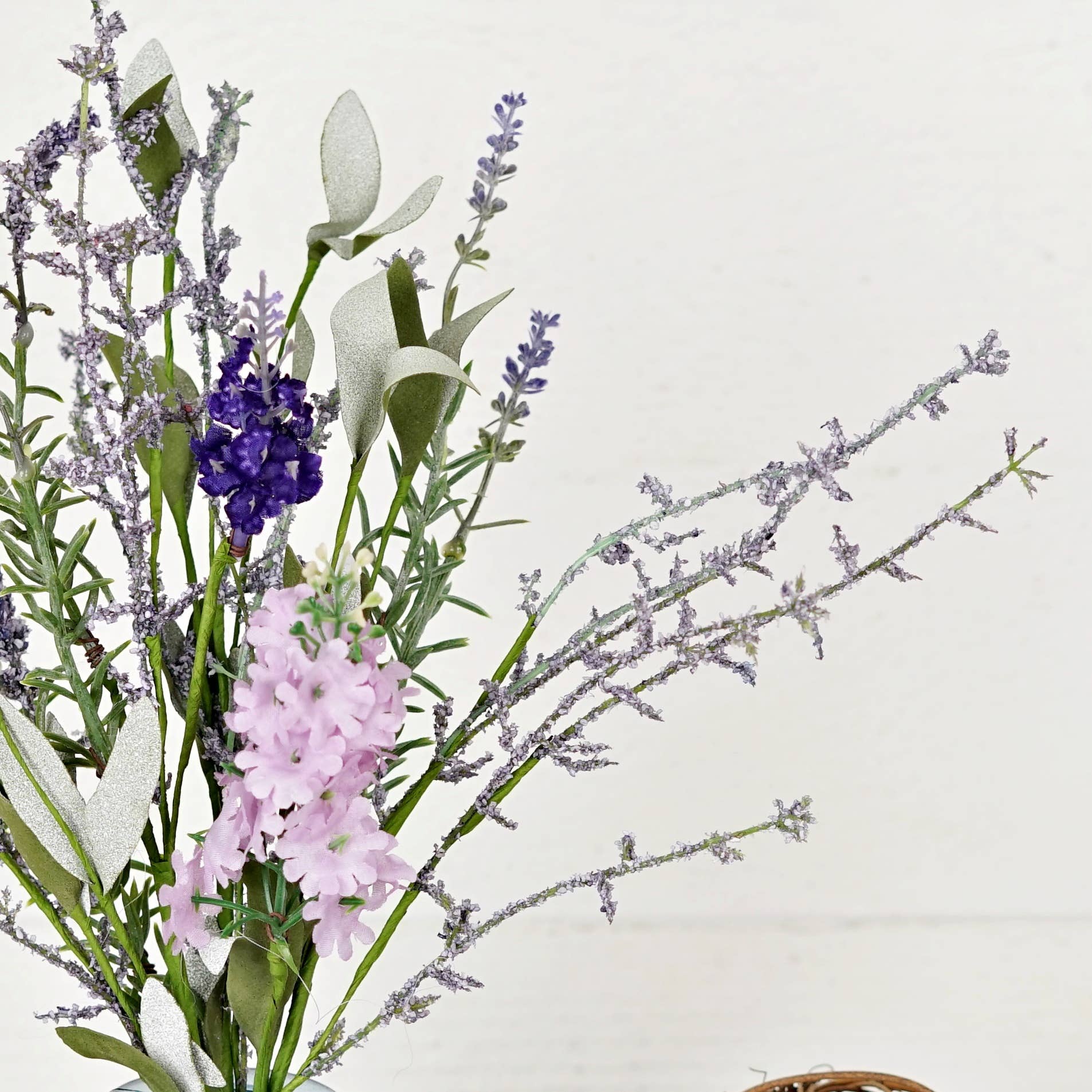16" Bush-Spring Mix Lavender and Lilac, Spring Floral