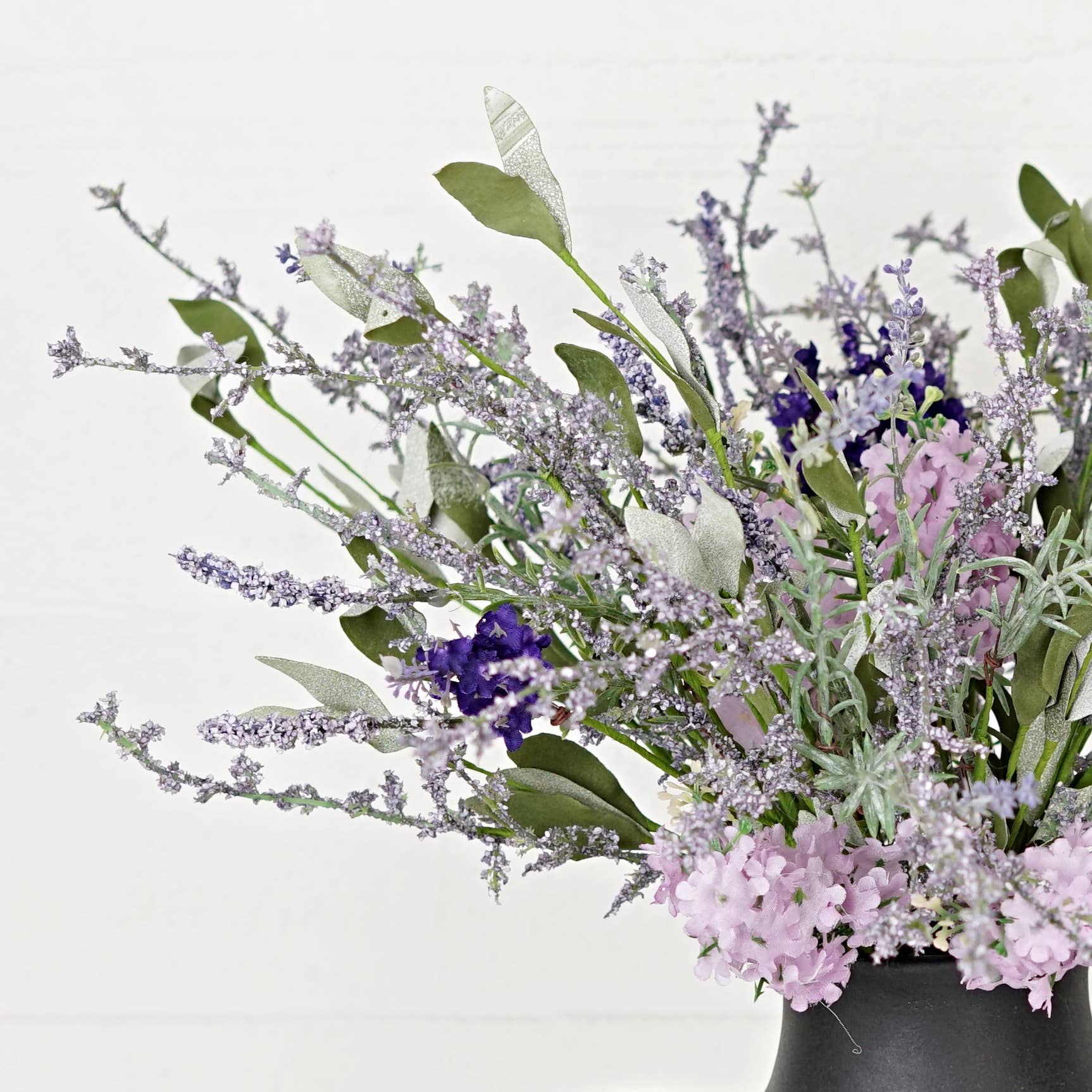 16" Bush-Spring Mix Lavender and Lilac, Spring Floral