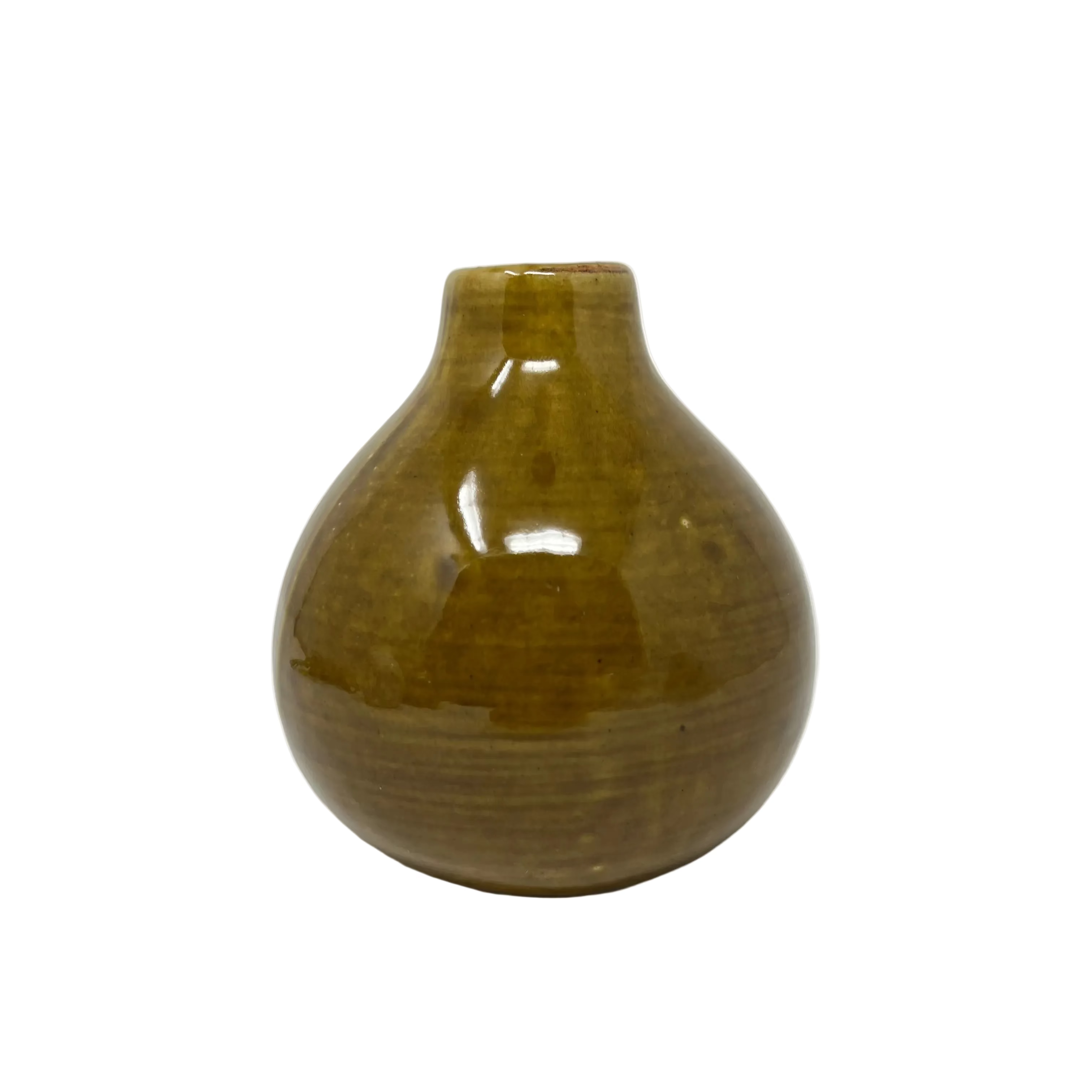 Moss Ceramic Bud Vase