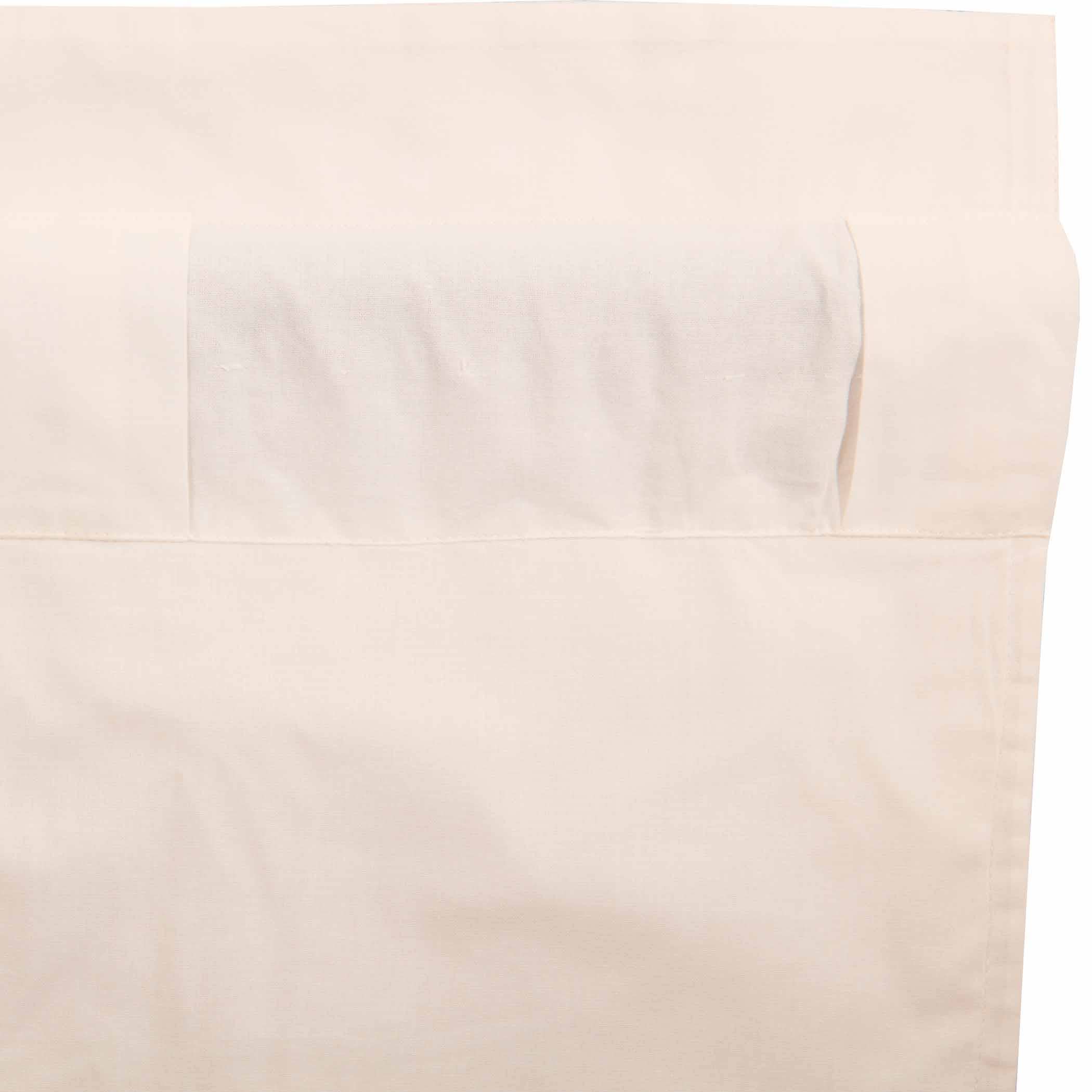 Simple Life Flax Natural Ruffled Valance 16x72