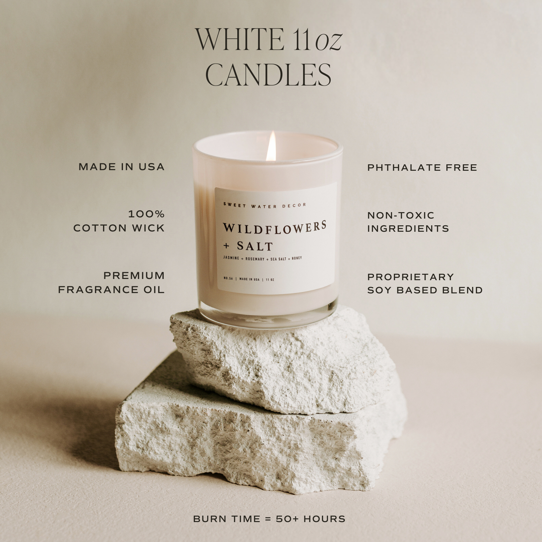 Pink Grapefruit 11 oz Soy Candle - Home Decor & Gifts