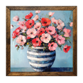 Timberland Frame Floral In Blue Striped Vase