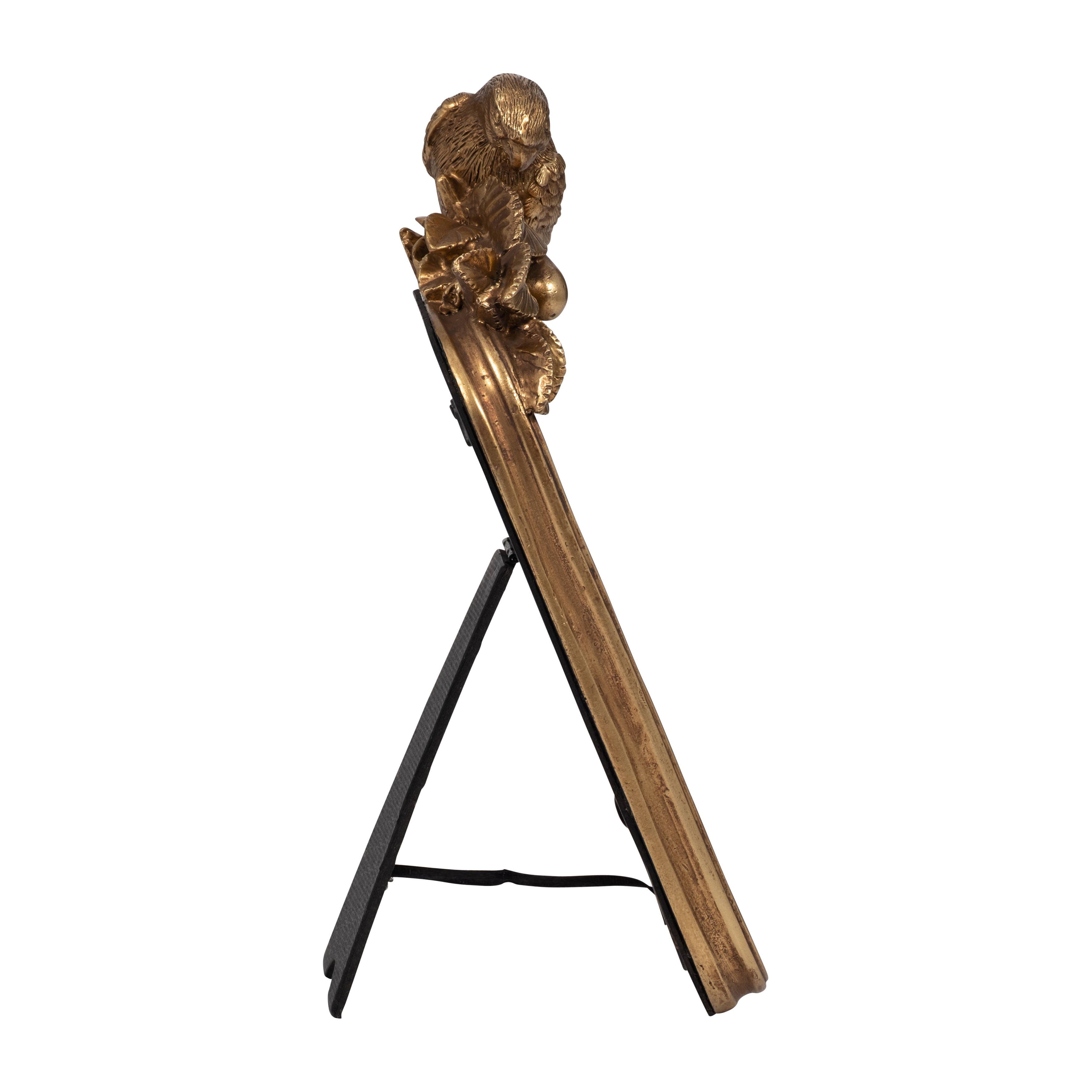 Gold Bird Picture Frame | Boho Polyresin, 4×6 in.
