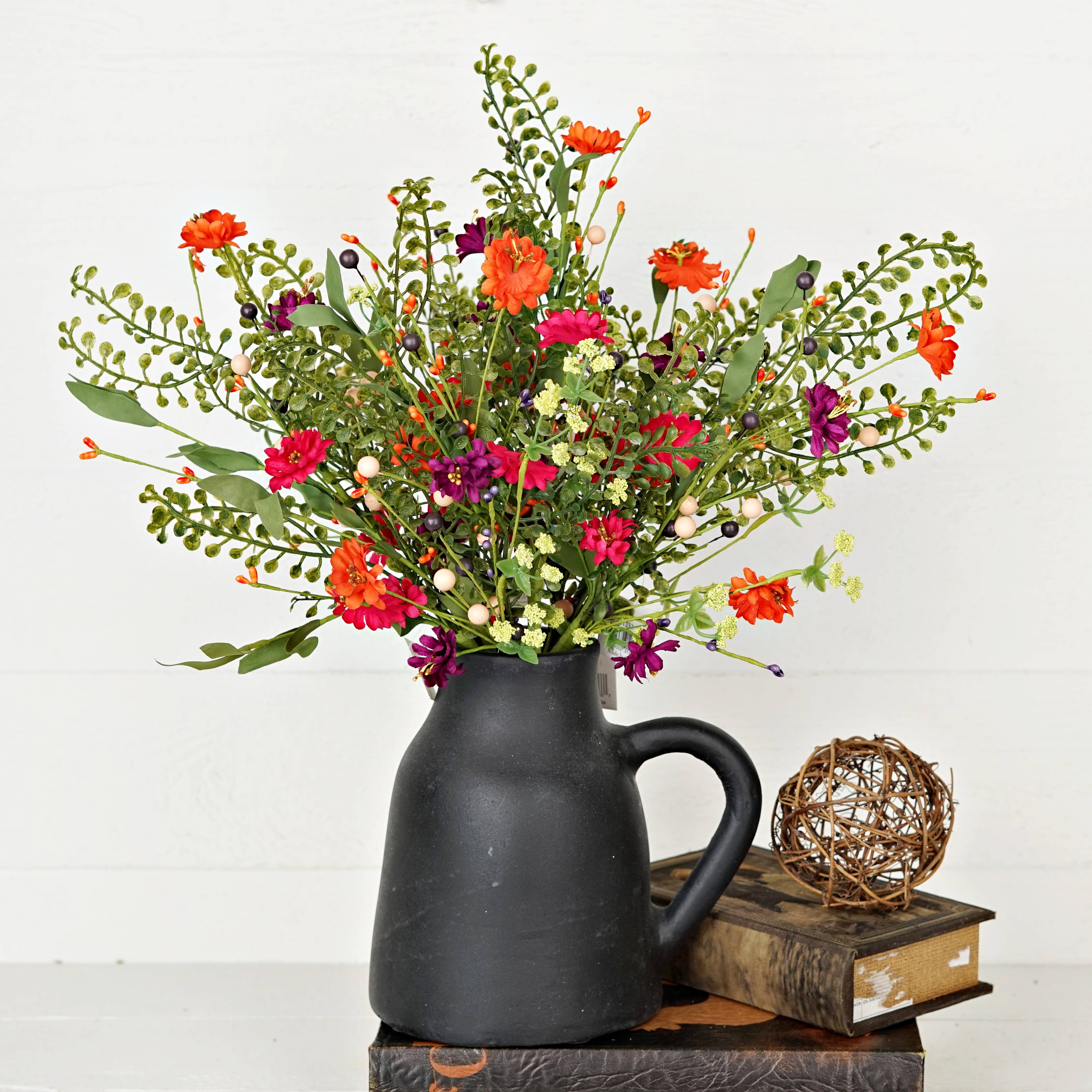 Bush-Mix Hibiscus with Boxwood 18"