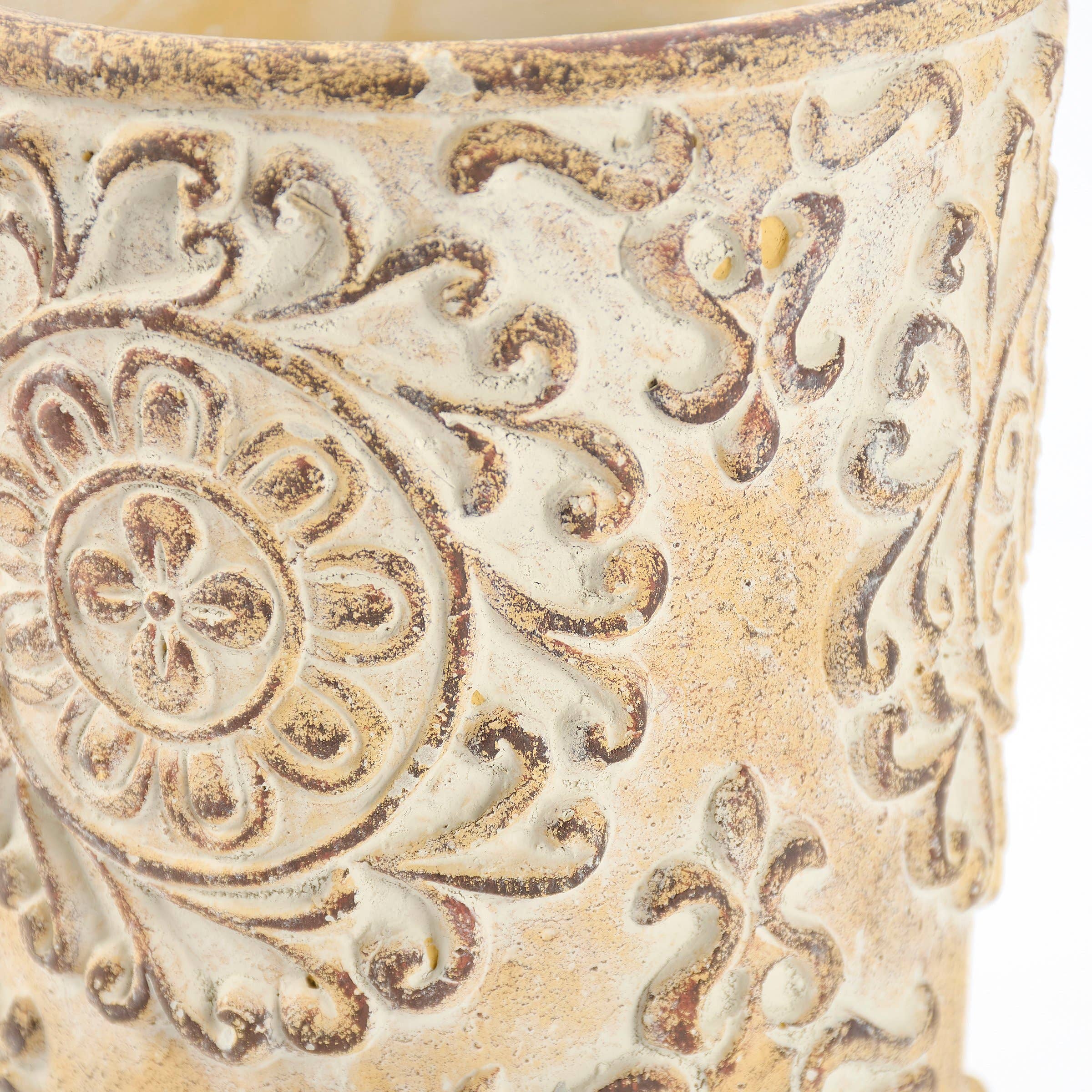 Small Nouveau Floral Planter