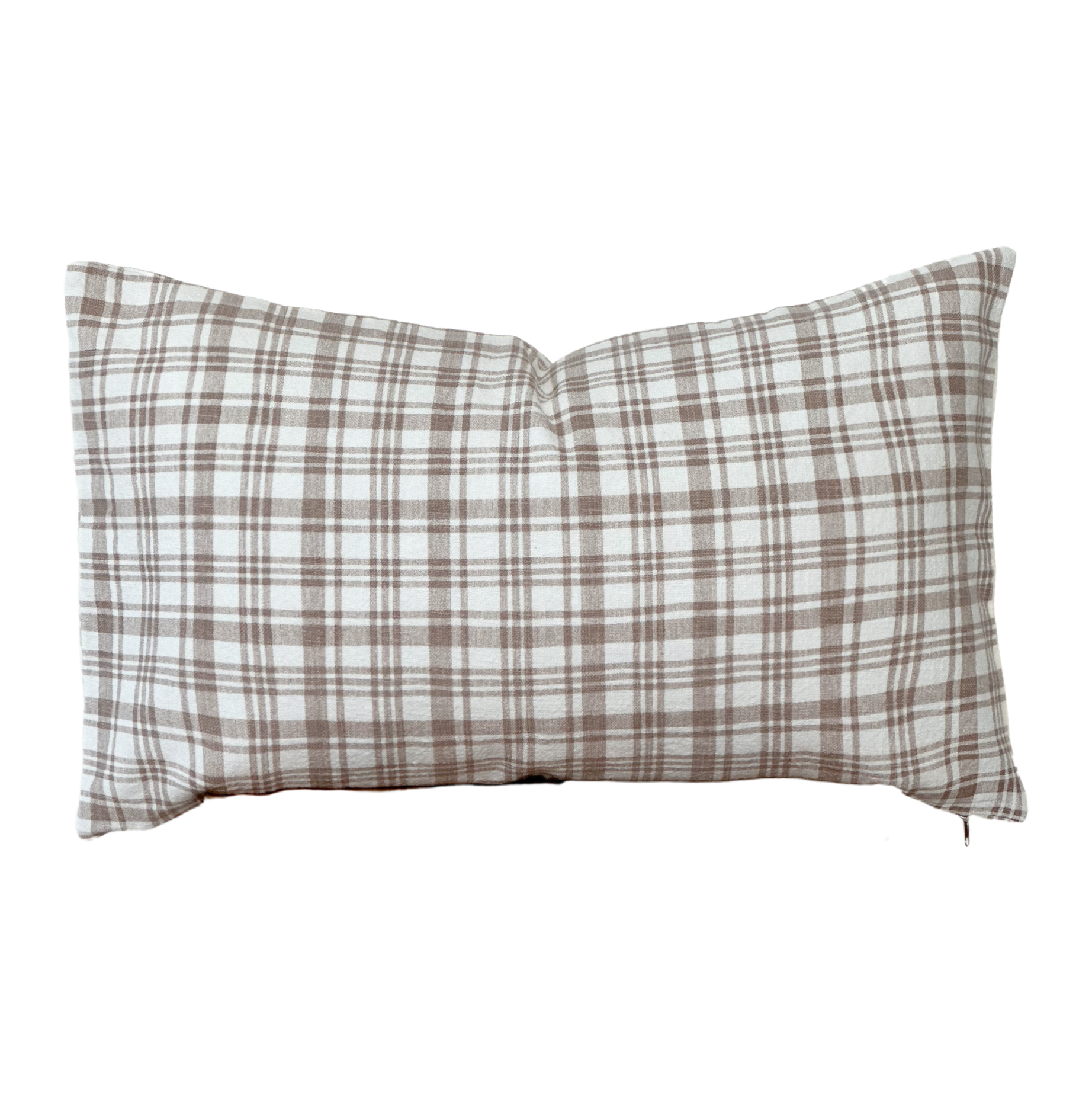 Brown Plaid Pillow Cover
