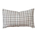 Brown Plaid Pillow Cover