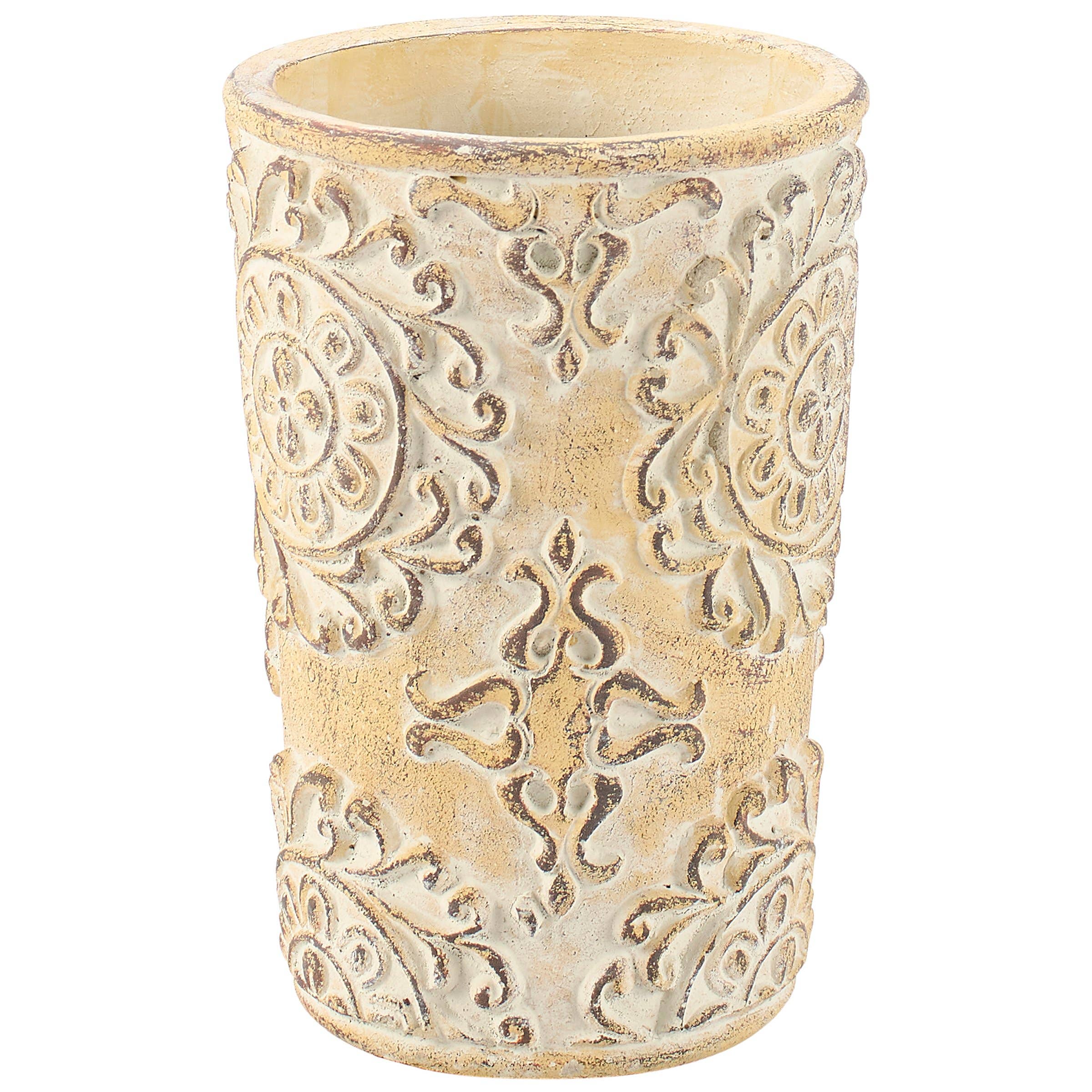 Small Nouveau Floral Planter